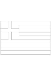Ausmalbild Flagge Griechenlands  