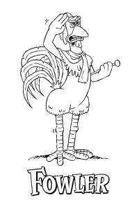 Ausmalbild Fowler  