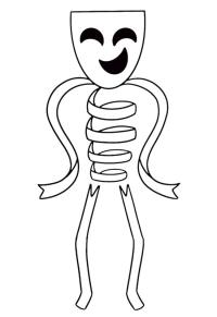 Ausmalbild Gangle Der Unglaubliche Digitale Zirkus  