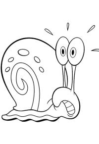 Ausmalbild Gary die Schnecke  