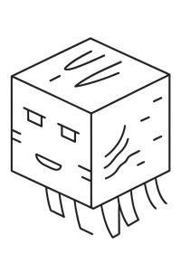 Ausmalbild Glücklicher Ghast  