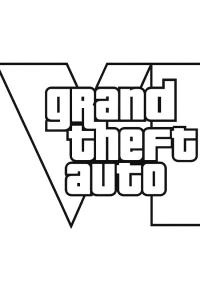 Ausmalbild Grand Theft Auto 6 logo  