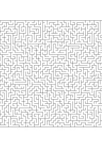 Ausmalbild Großes Labyrinth  