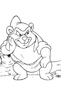 Ausmalbild Gruffi Gummi  