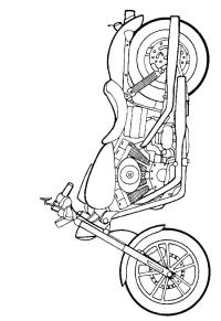 Ausmalbild Harley Davidson Dyna Super Glide  