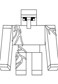 Ausmalbild Iron Golem  