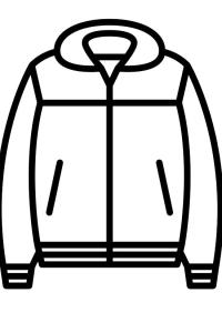 Ausmalbild Jacke  