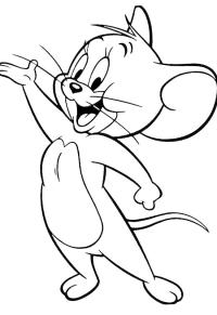 Ausmalbild Jerry aus Tom und Jerry  