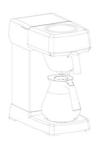 Ausmalbild Kaffeemaschine  