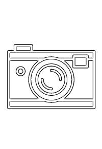Ausmalbild Kamera  
