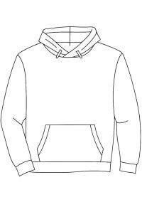 Ausmalbild Kapuzenpullover  