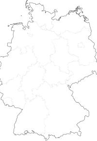 Ausmalbild Karte von Deutschland  