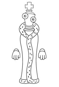 Ausmalbild Kinger Der Unglaubliche Digitale Zirkus  