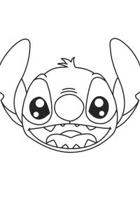 Ausmalbild Kopf Stitch  