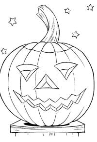 Ausmalbild kürbis halloween  