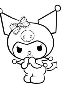 Ausmalbild Kuromi  