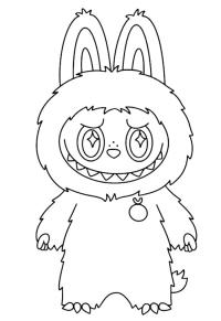 Ausmalbild Labubu  