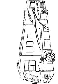 Ausmalbild Langes Wohnmobil  