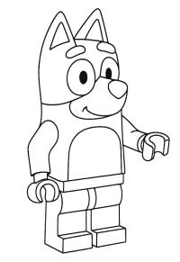 Ausmalbild LEGO Bluey  