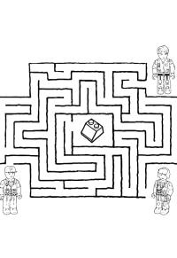 Ausmalbild LEGO Labyrinth  