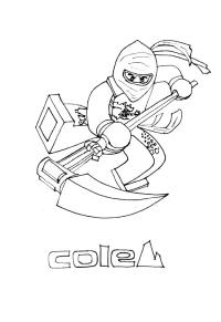 Ausmalbild Lego ninjago cole  