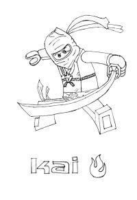 Ausmalbild Lego ninjago kai  