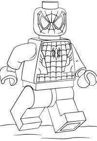Ausmalbild LEGO Spiderman  