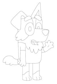 Ausmalbild Mackenzie Border Collie  
