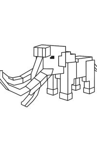 Ausmalbild Mammut  