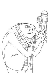 Ausmalbild Margo Minions  