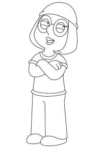 Ausmalbild Meg Griffin  