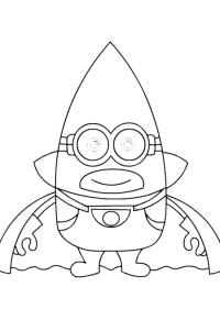 Ausmalbild Mega Minion Gus  