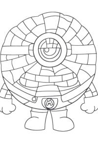 Ausmalbild Mega Minion Jerry  
