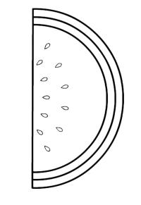 Ausmalbild Melone  