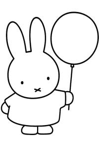 Ausmalbild Miffy  