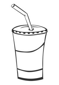 Ausmalbild Milchshake  