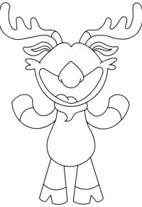 Ausmalbild Moody Moose  