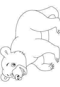 Ausmalbild Niedlicher Eisbär  