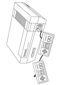 Ausmalbild Nintendo Entertainment System  