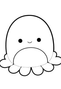 Ausmalbild Oktopus Veronica  