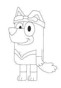 Ausmalbild Onkel Stripe Heeler  
