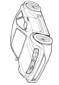 Ausmalbild Opel Astra Coupe  