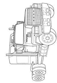 Ausmalbild Peterbilt 378 Truck  
