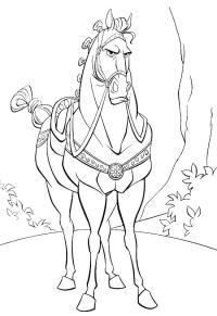 Ausmalbild Pferd Maximus  