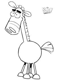 Ausmalbild Pferd Pony  