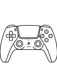 Ausmalbild Playstation Controller  