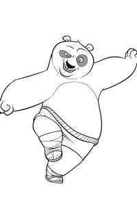 Ausmalbild Po  