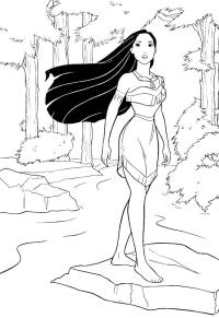 Ausmalbild Pocahontas  
