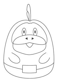 Ausmalbild Pokémon Dragonite Squishmallows  