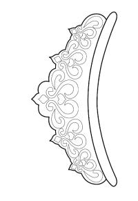 Ausmalbild Prinzessin Krone  